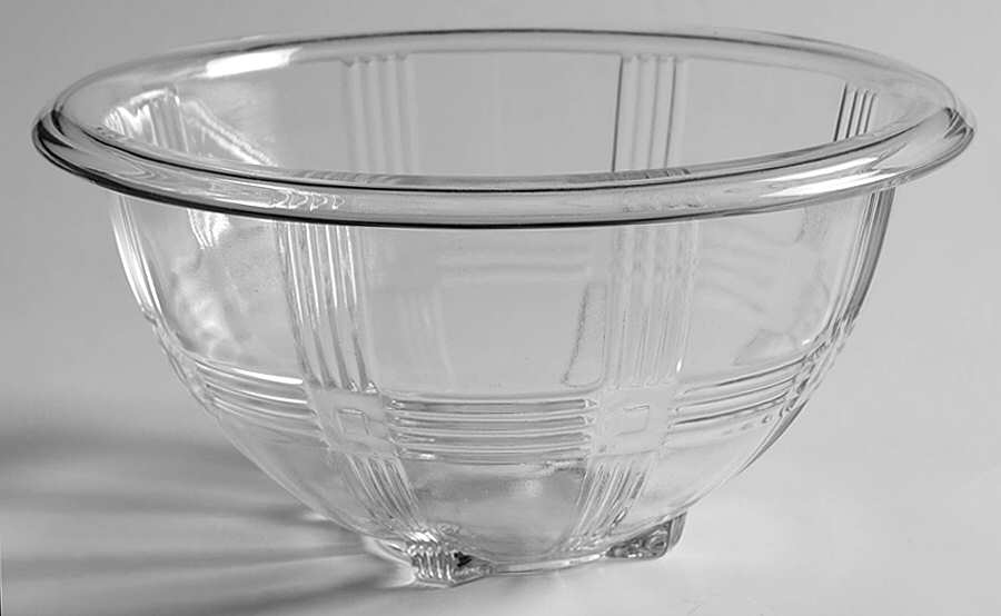 Crisscross Clear 6" Mixing Bowl by Hazel-Atlas-1