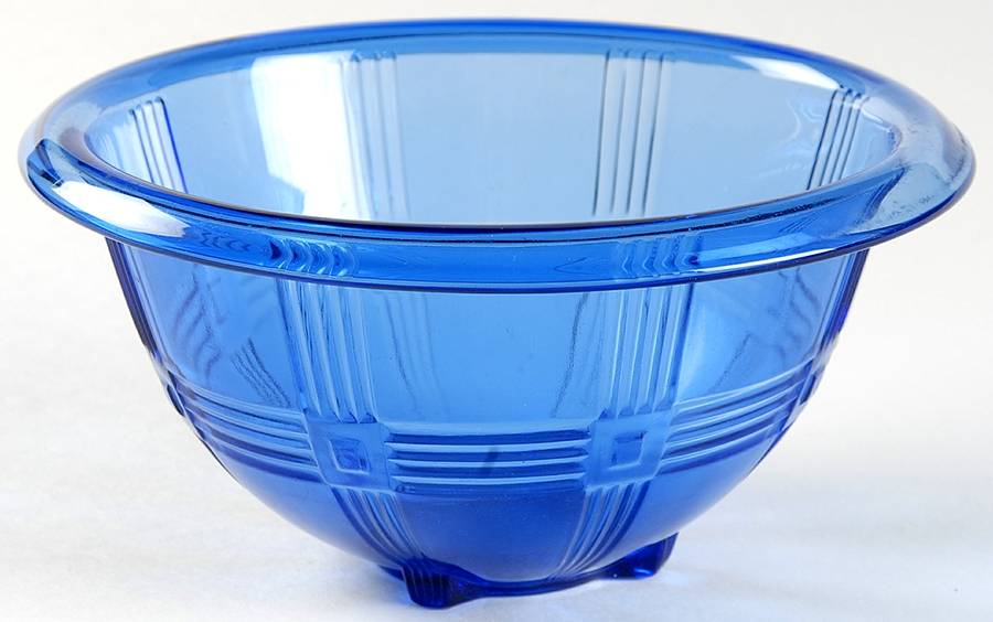 Crisscross Cobalt 6" Mixing Bowl by Hazel-Atlas-1