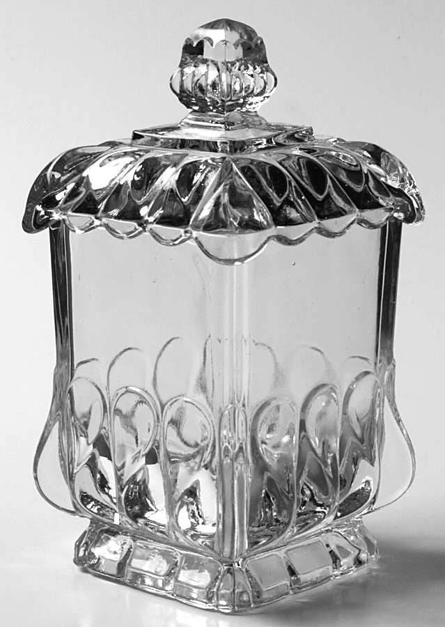 Crystal Wedding Sugar Bowl & Lid by Adams & Co-1