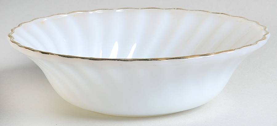 Swirl Golden Shell Lustre Cereal Bowl by Anchor Hocking-1