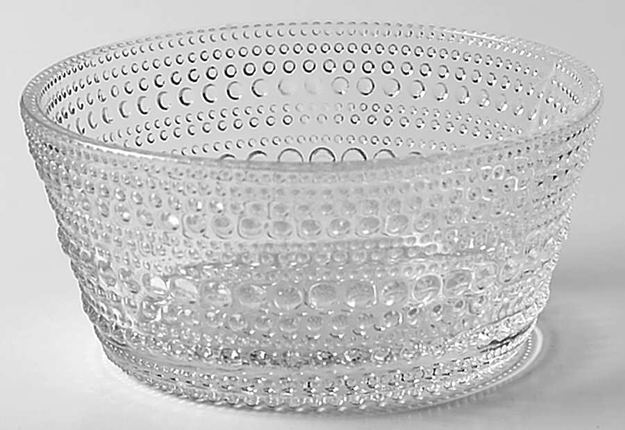Kastehelmi (Clear) Small Fruit Dessert Bowl by Arabia Crystal-1