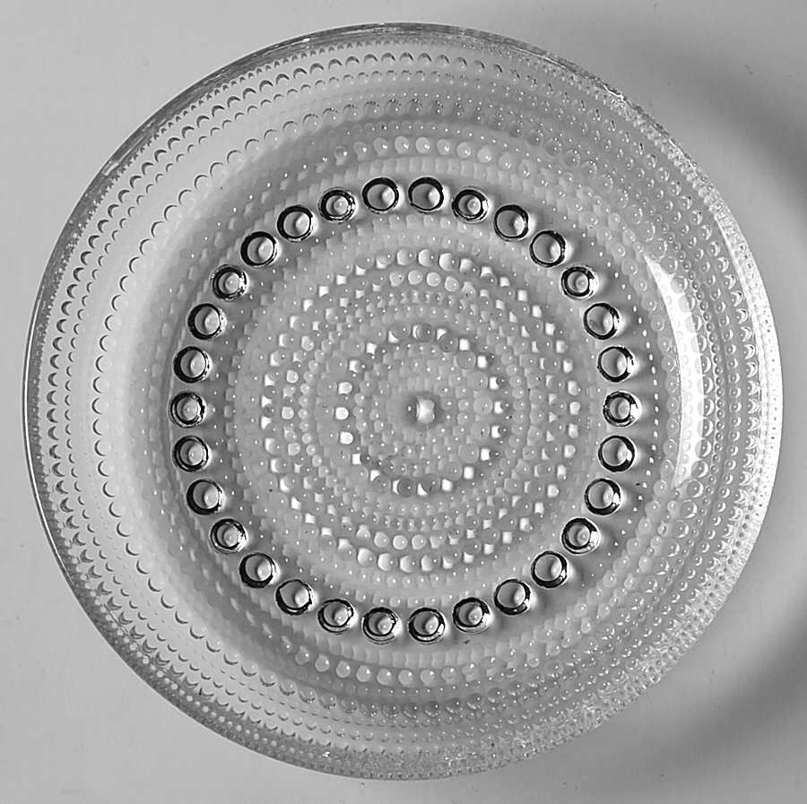 Kastehelmi (Clear) Bread & Butter Plate by Arabia Crystal-1