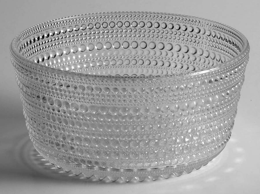 Kastehelmi (Clear) 6" Round Bowl by Arabia Crystal-1