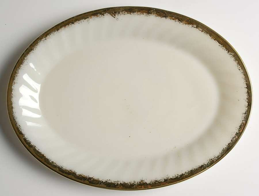 Swirl Golden Anniversary Under 13" Platter by Anchor Hocking-1