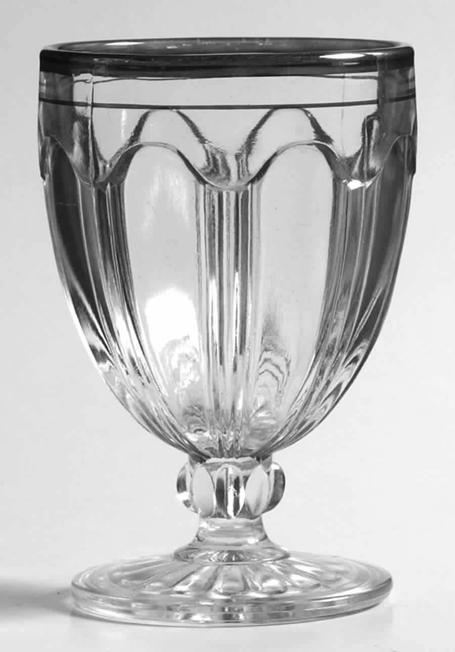 Colonial Platinum 5 Oz Footed Tumbler by Anchor Hocking-1