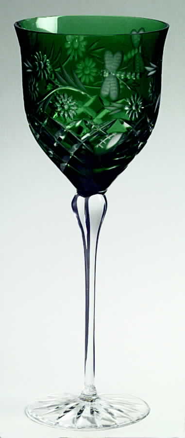 AJC1 Emerald Green Water Goblet by Ajka-1