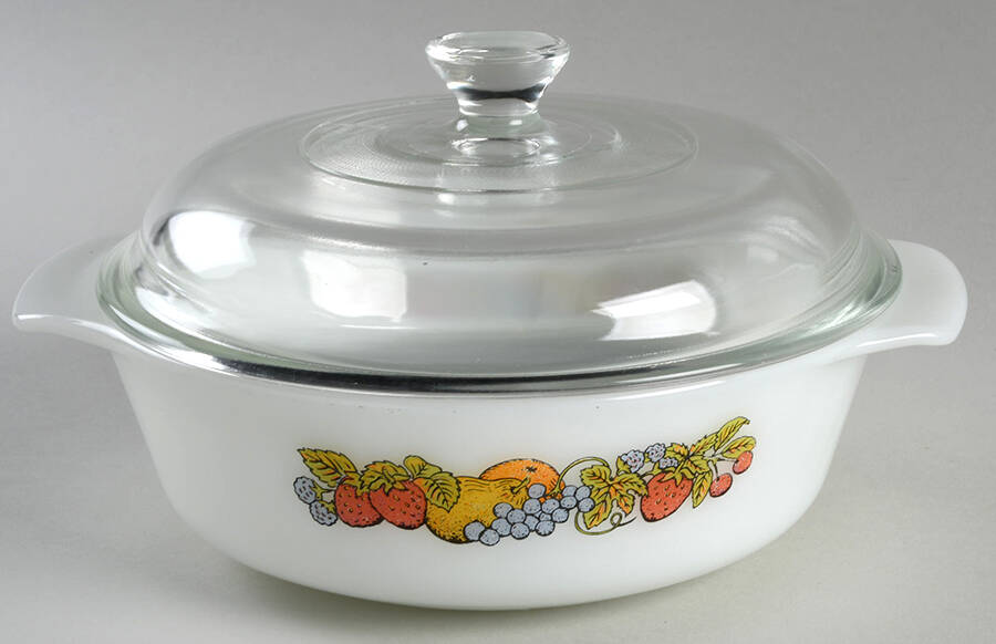 Nature's Bounty 1 Quart Round Covered Casserole by Anchor Hocking-1