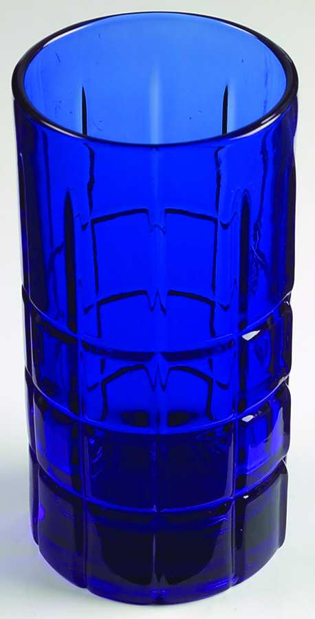 Tartan Cobalt Flat Iced Tea by Anchor Hocking-1