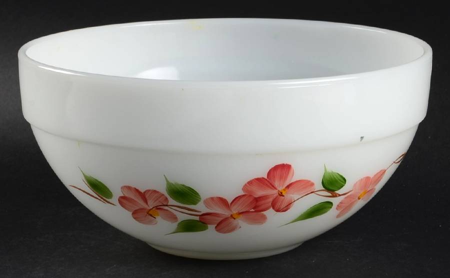 Peach Blossom 8" Mixing Bowl by Anchor Hocking-1