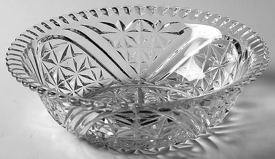 Stars & Bars 8" Round Bowl by Anchor Hocking-1