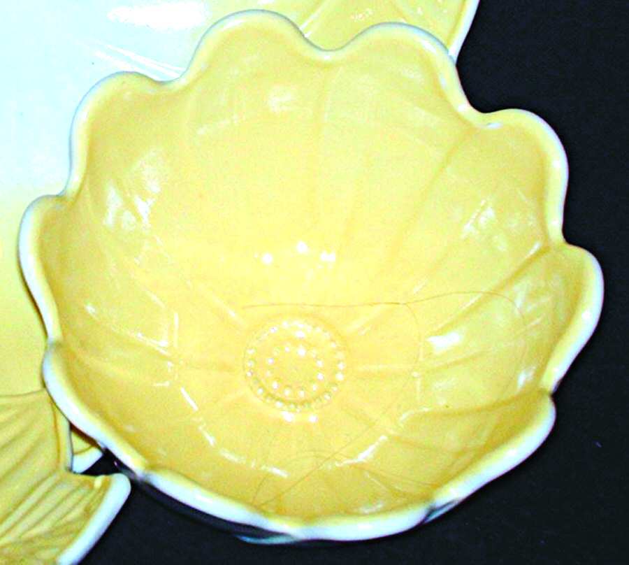 Leaf and Blossom Yellow Blossom Bowl by Anchor Hocking-1