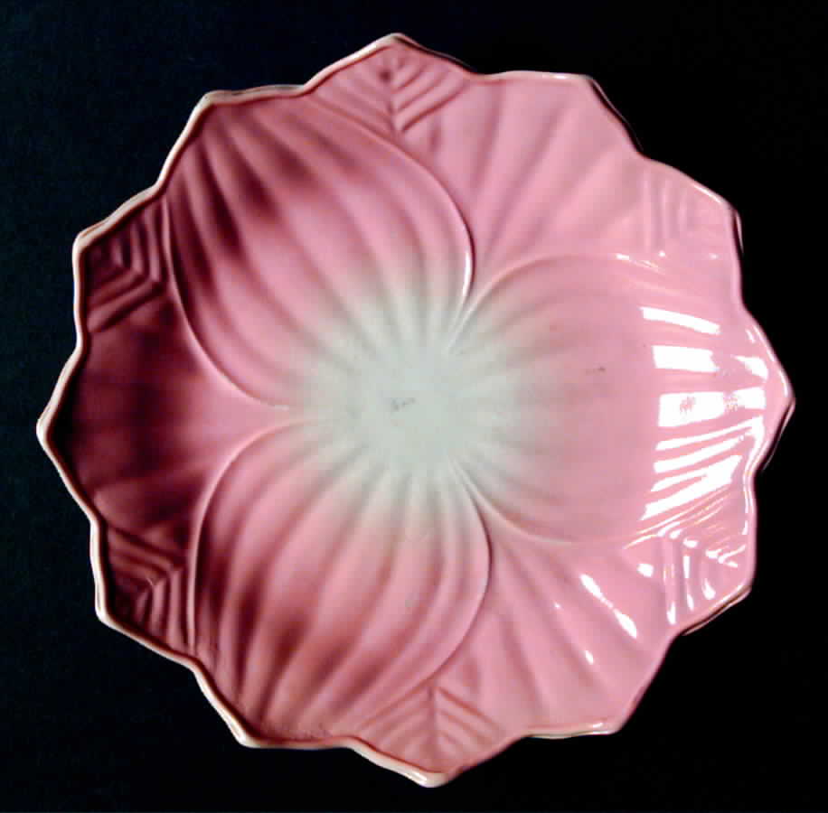 Leaf and Blossom Peach 8" Leaf Plate by Anchor Hocking-1