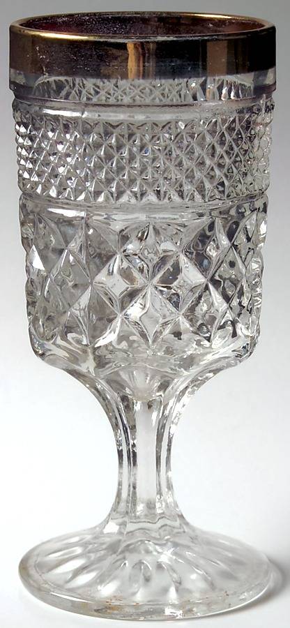 Wexford Gold Water Goblet by Anchor Hocking-1