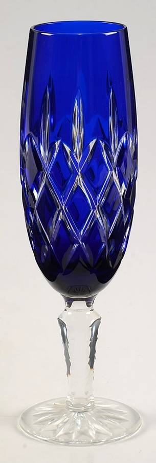 Arabella Cobalt Blue Fluted Champagne by Ajka-1