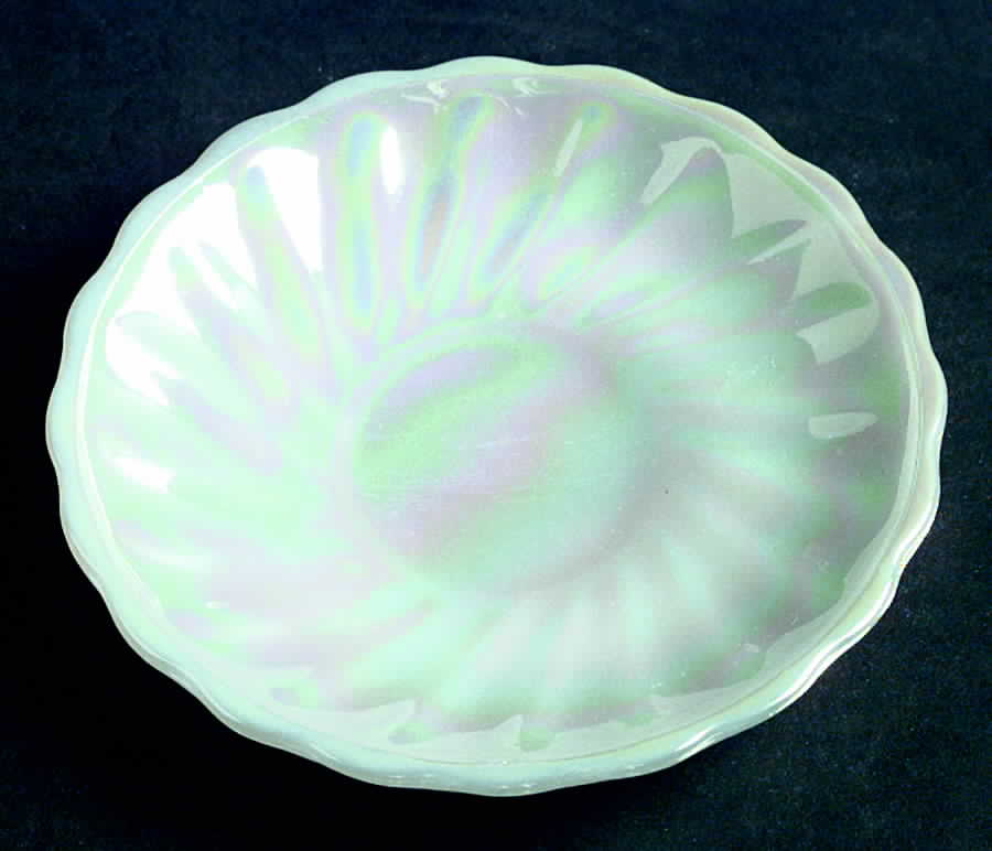 Swirl Aurora Shell Saucer for Demitasse Cuo & Saucer Set by Anchor Hocking-1