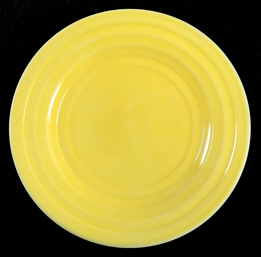 Moderntone Platonite Yellow (Bright) 7" Salad Plate by Hazel-Atlas-1
