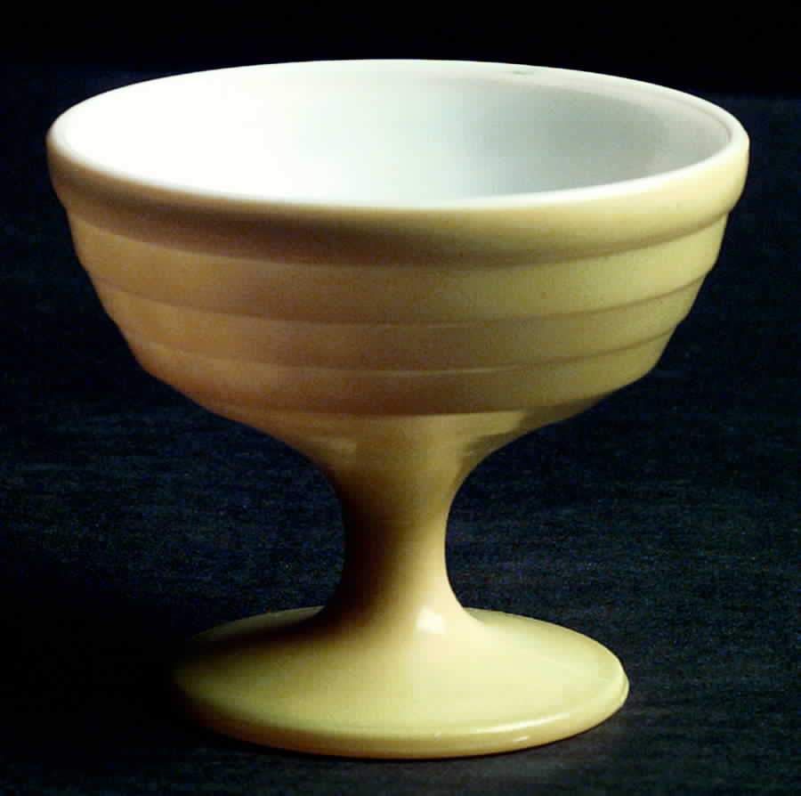 Moderntone Platonite Yellow (Bright) Champagne/Tall Sherbet by Hazel-Atlas-1