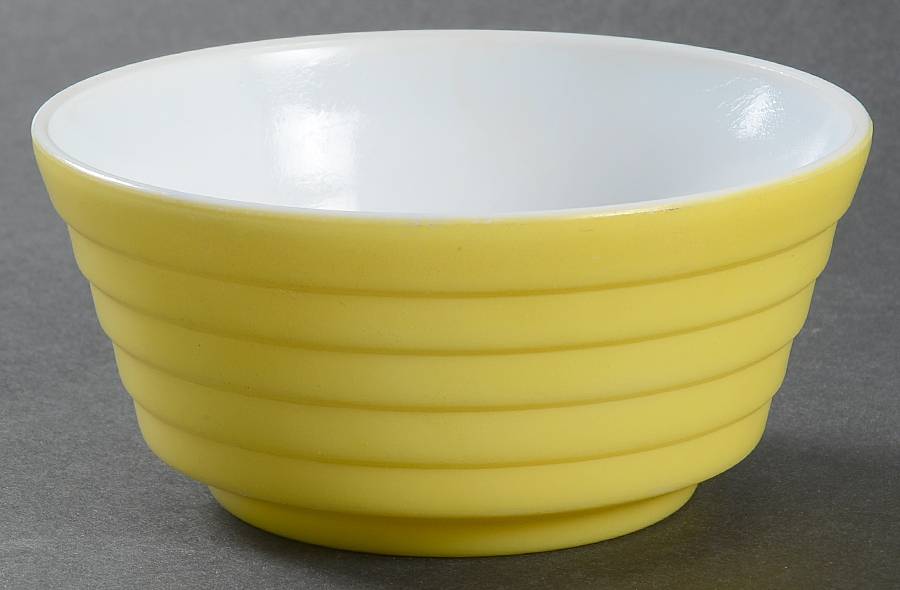 Moderntone Platonite Yellow (Bright) Cereal Bowl by Hazel-Atlas-1