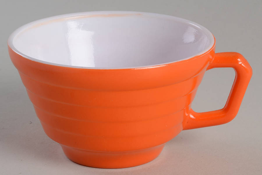 Moderntone Platonite Orange Cup Only by Hazel-Atlas-1