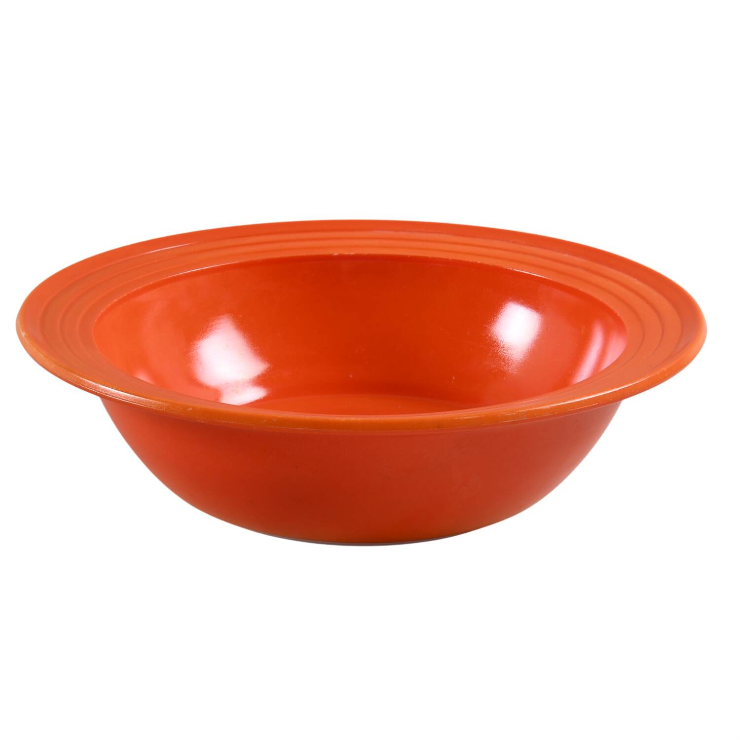 Moderntone Platonite Orange 8" Round Bowl by Hazel-Atlas-1