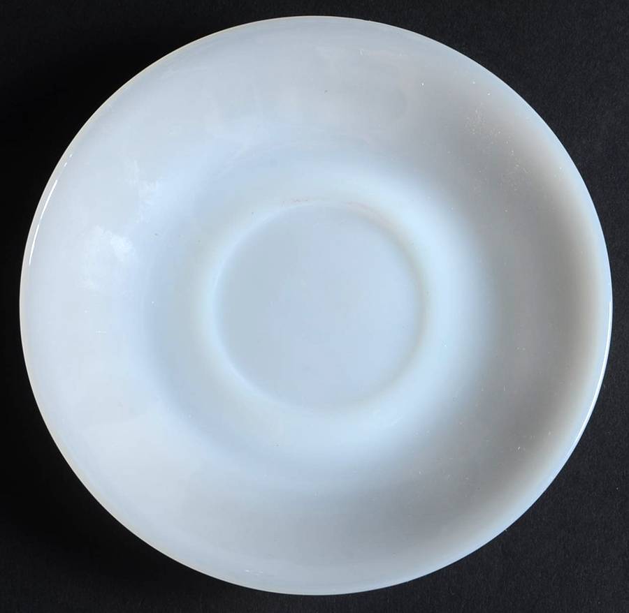 Ivory (Ovenware) Flat Cup Saucer by Anchor Hocking-1