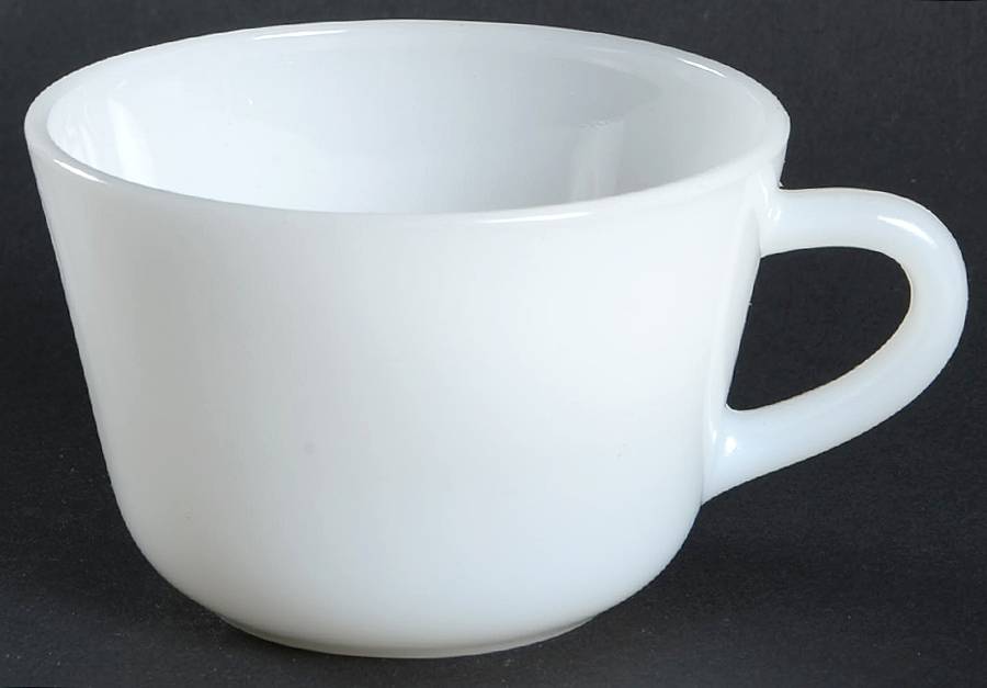 Ivory (Ovenware) Flat Cup by Anchor Hocking-1