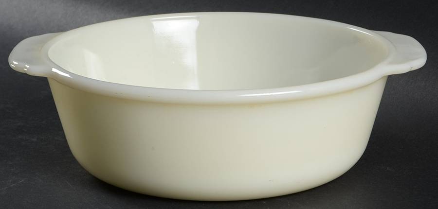 Ivory (Ovenware) 2 Quart Round Covered Casserole, No Lid by Anchor Hocking-1