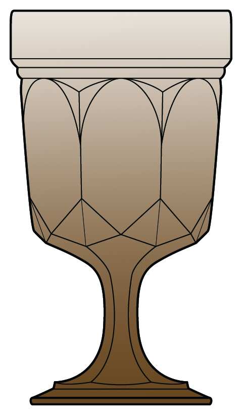Fairfield Brown Water Goblet by Anchor Hocking-1
