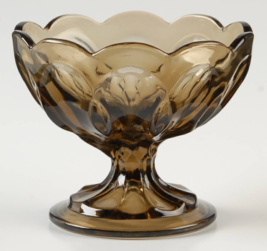 Fairfield Brown Round Compote (Height X Width) by Anchor Hocking-1