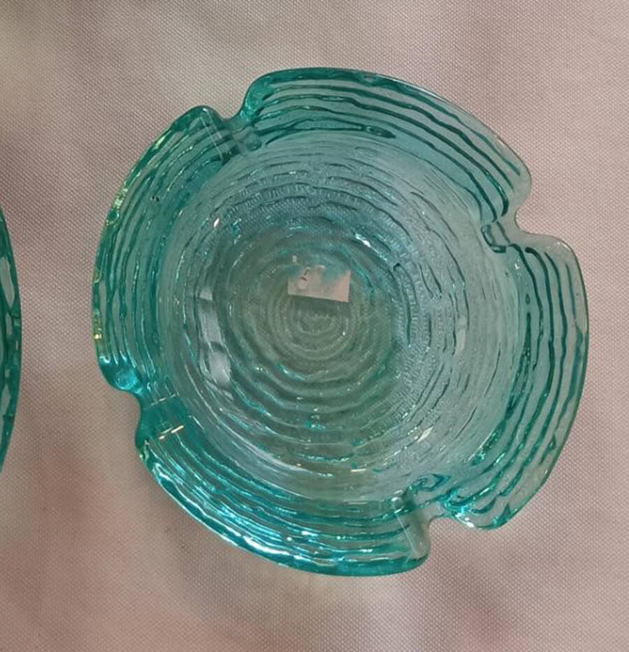 Soreno Aquamarine 4" Ashtray by Anchor Hocking-1
