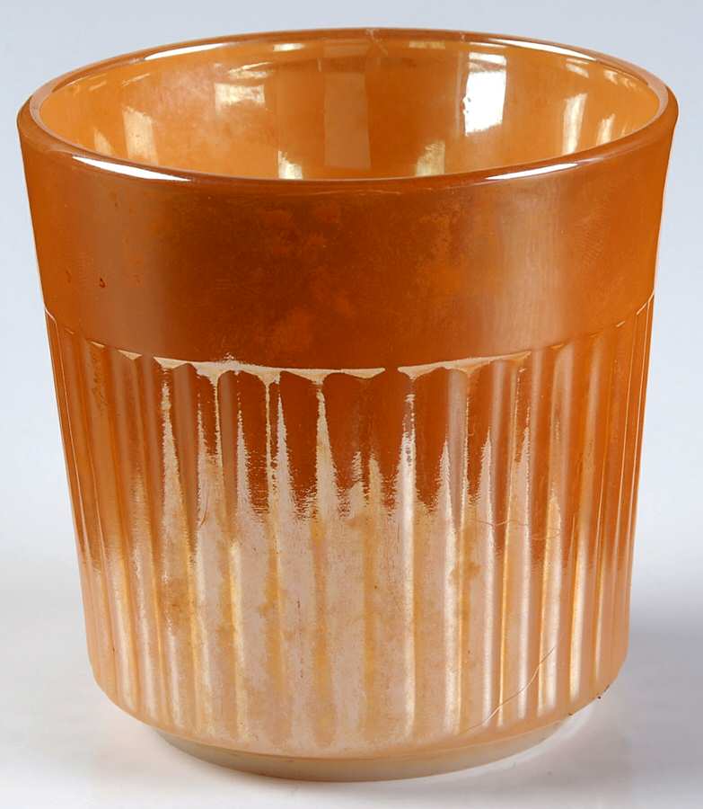 Peach Lustre Royal Open Sugar by Anchor Hocking-1