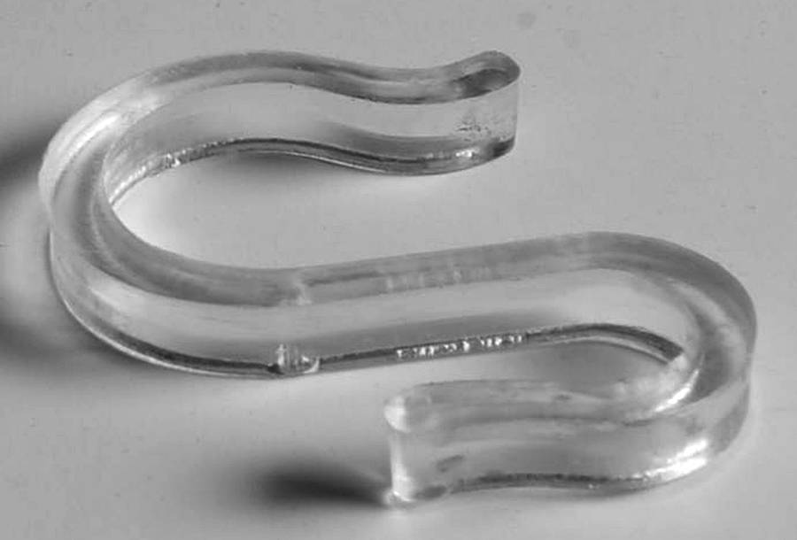 Williamsport Clear Plastic Punch Cup Hanger/Hook by Hazel-Atlas-1