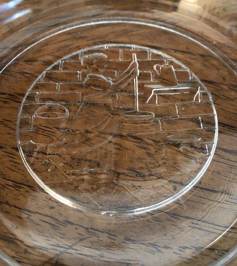 Good Luck Round Butter Dish No Lid by Adams & Co-1