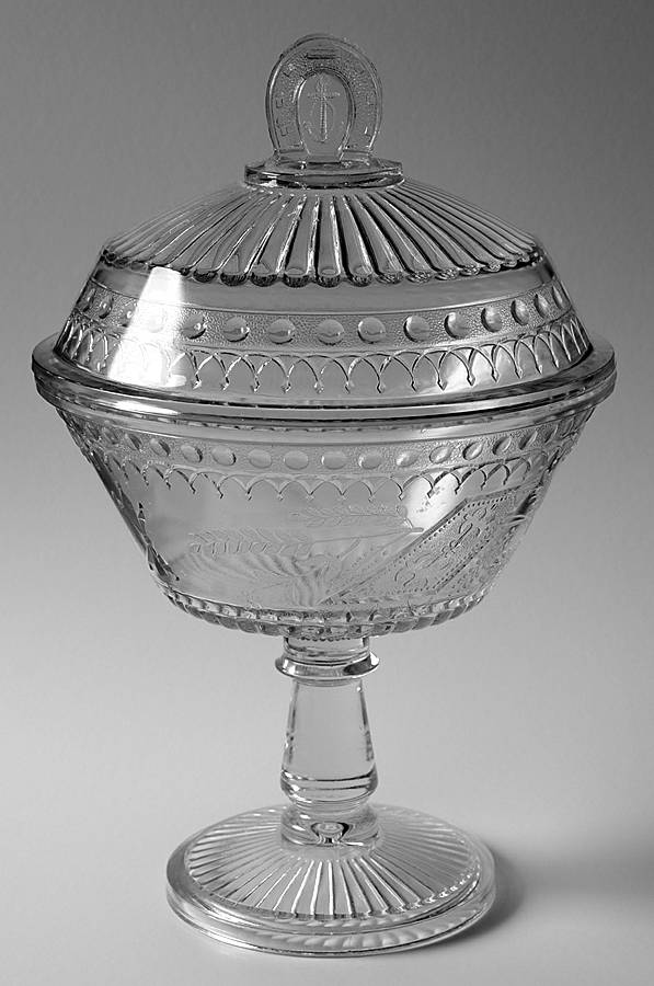 Good Luck 11" Compote & Lid by Adams & Co-1