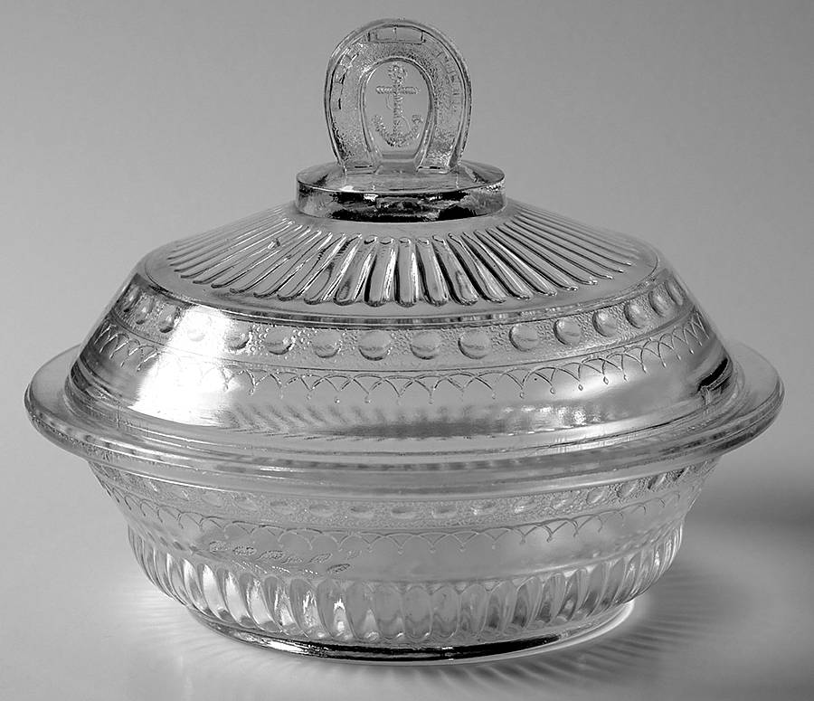 Good Luck Oval Covered Bowl by Adams & Co-1