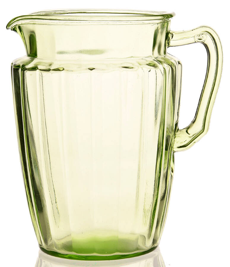 Pillar Optic Green 80 Oz Pitcher by Anchor Hocking-1