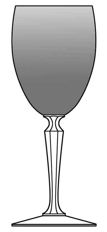 Carmel Gray Water Goblet by American Stemware-1