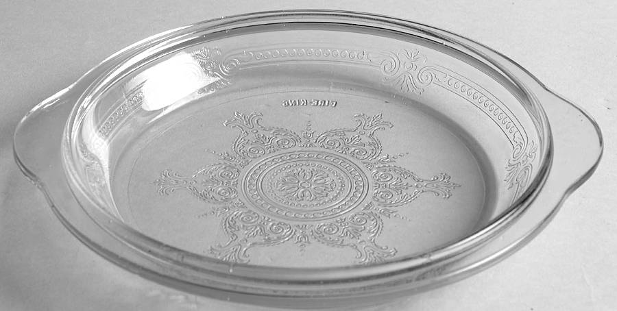 Philbe Clear Round Handle Pie Plate, Casserole Lid by Anchor Hocking-1
