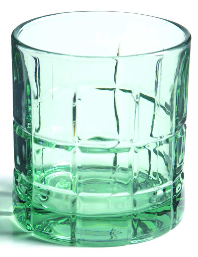 Tartan Green (Light) Old Fashioned by Anchor Hocking-1