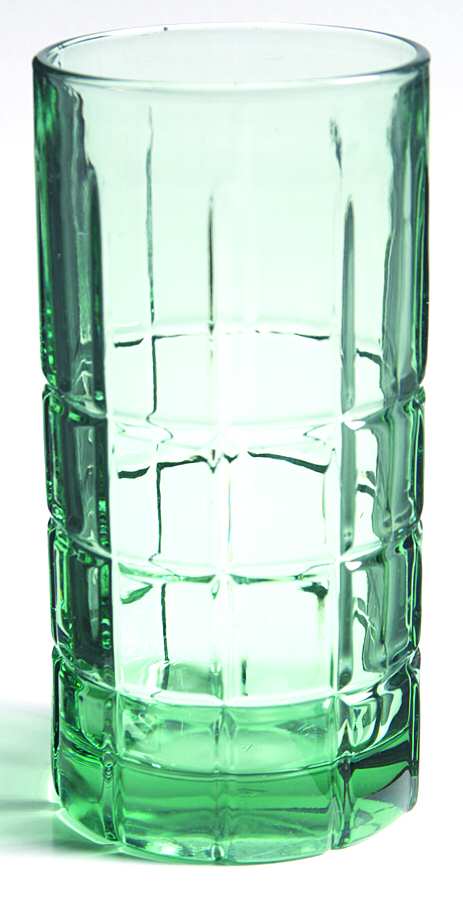 Tartan Green (Light) Flat Iced Tea by Anchor Hocking-1