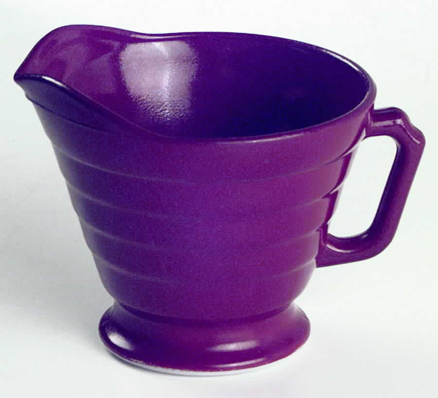 Moderntone Platonite Burgundy Creamer by Hazel-Atlas-1