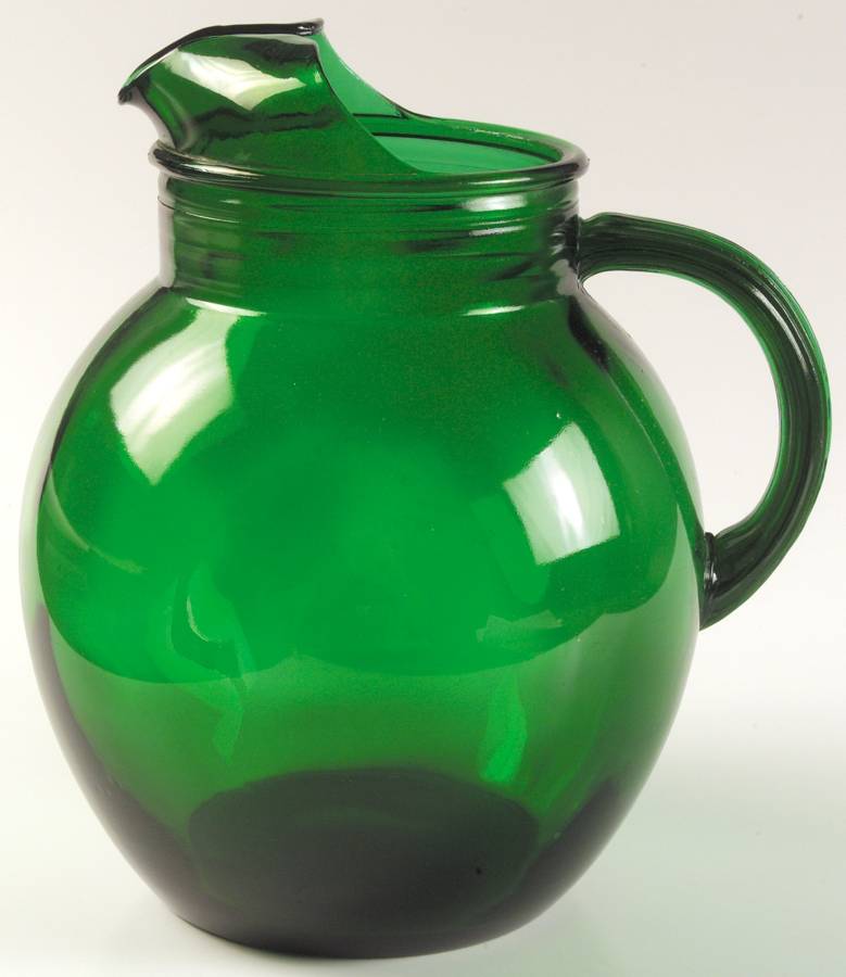 Roly Poly Forest Green 96 Oz Pitcher by Anchor Hocking-1
