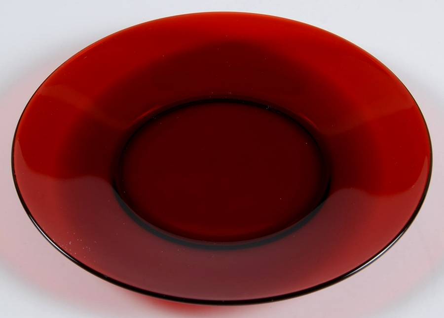 Baltic Royal Ruby Luncheon Plate by Anchor Hocking-1