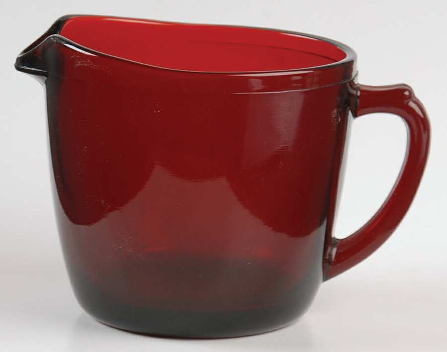 R1700 Royal Ruby Creamer by Anchor Hocking-1