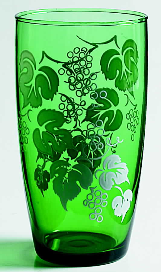 76 Grape Green 12 Oz Flat Tumbler by Anchor Hocking-1