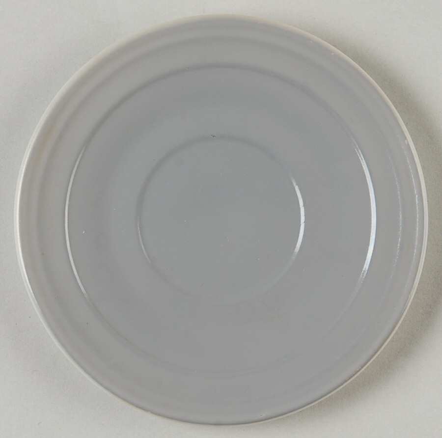 Moderntone Little Hostess Gray Saucer for Child's Cup by Hazel-Atlas-1