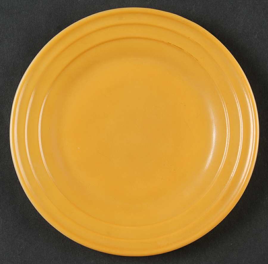 Moderntone Little Hostess Gold Child's Plate by Hazel-Atlas-1