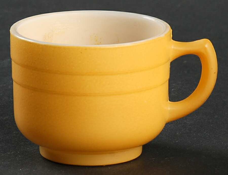 Moderntone Little Hostess Gold Child's Cup No Saucer by Hazel-Atlas-1