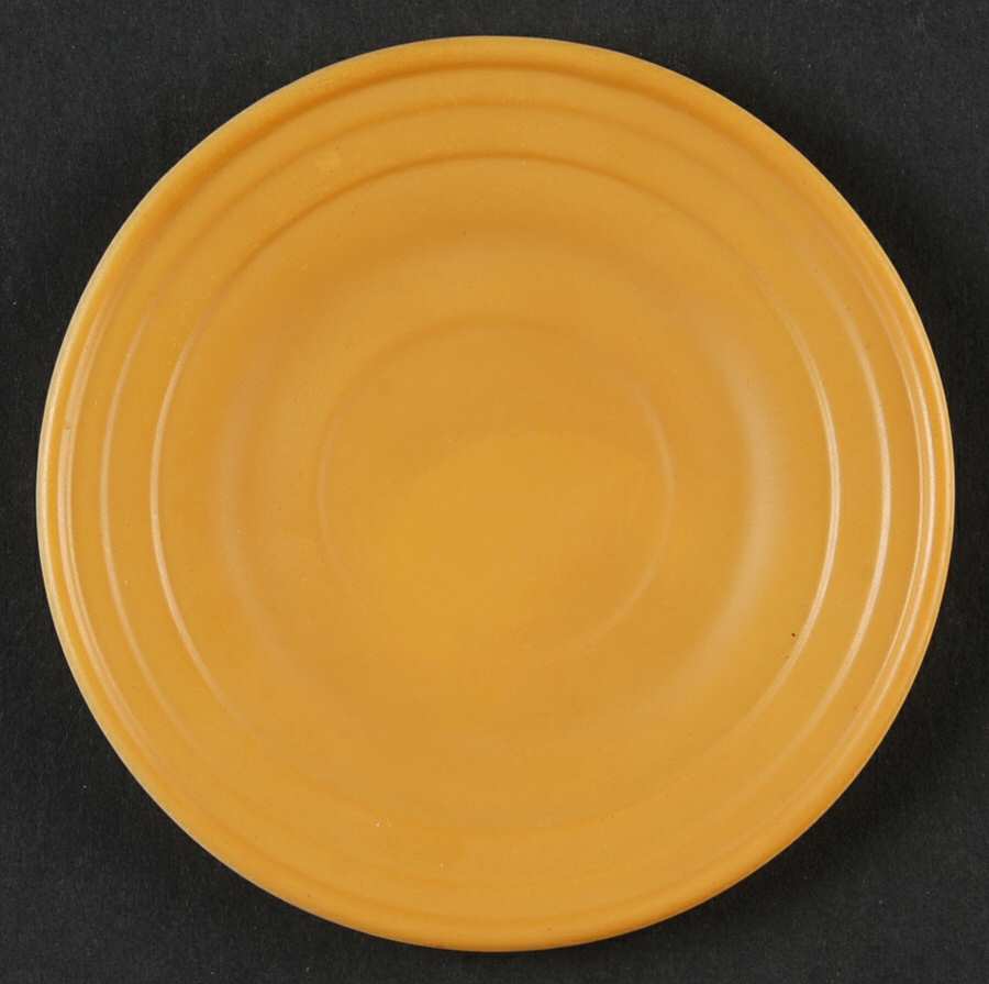 Moderntone Little Hostess Gold Saucer for Child's Cup by Hazel-Atlas-1