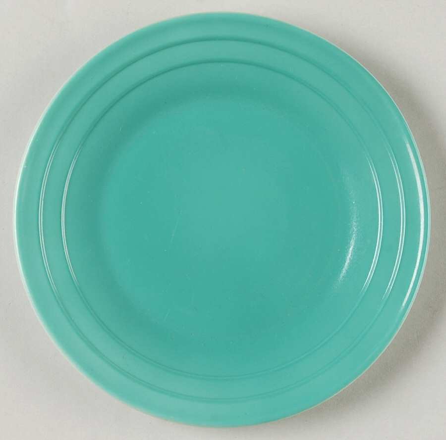 Moderntone Little Hostess Turquoise Child's Plate by Hazel-Atlas-1